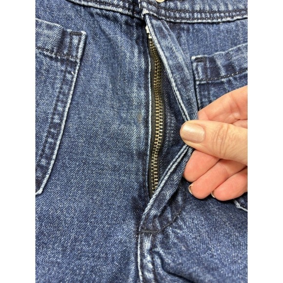 Rag & Bone Pearson Wide Leg Jeans Blue 26 Front Patch Pockets High Rise Trouser - Picture 11 of 13